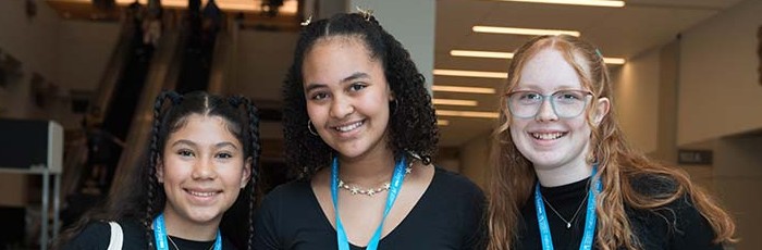Smiling group of students