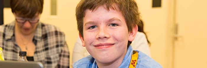 smiling student